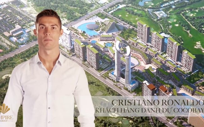 Ronaldo trong chiến dịch quảng cáo của Cocobay. (Ảnh: Internet).