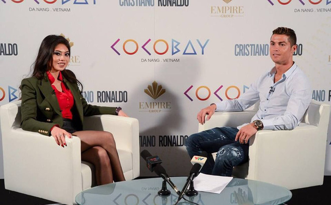 Siêu sao bóng đá C.Ronaldo trong chương trình quảng cáo của dự án Cocobay Đà Nẵng. (Ảnh: Internet).