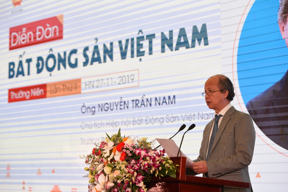 Ông Nguyễn Trần Nam - Chủ tịch Hiệp hội Bất động sản Việt Nam. (Ảnh: Dân Việt).