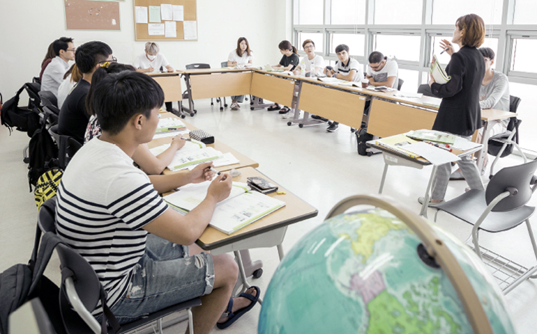 164 du học sinh Việt Nam biến mất khi đang theo học tại Đại học Quốc gia Incheon. Ảnh minh họa: Một lớp học tại Đại học Quốc gia Incheon.