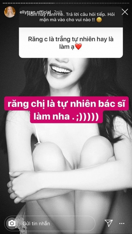 Elly Trần trả lời cực hài hước trước thắc mắc của người hâm mộ. 