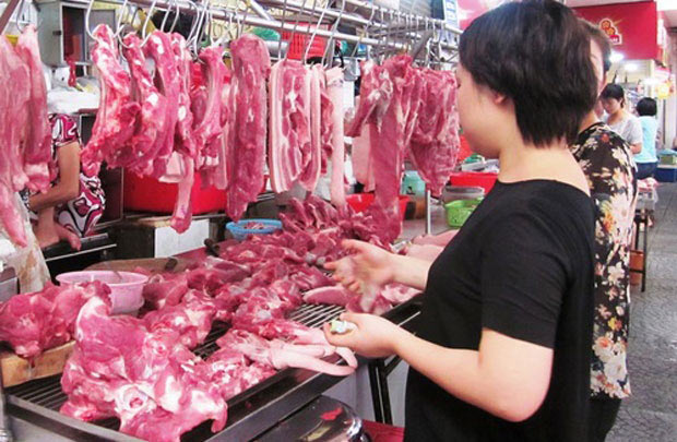 Thịt lợn tăng giá chóng mặt trong thời gian gần đây. (Ảnh minh họa).