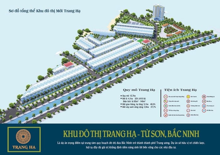 Phối cảnh khu đô thị Trang Hạ.