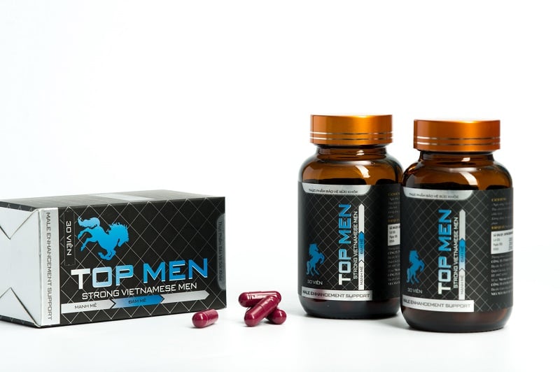 Sản phẩm bảo vệ sức khỏe Top men hỗ trợ sinh lực nam giới.
