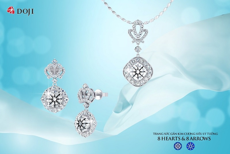DOJI ưu đãi 15% khi mua trang sức kim cương giúp phái đẹp rạng rỡ, tỏa sáng mùa thu này.