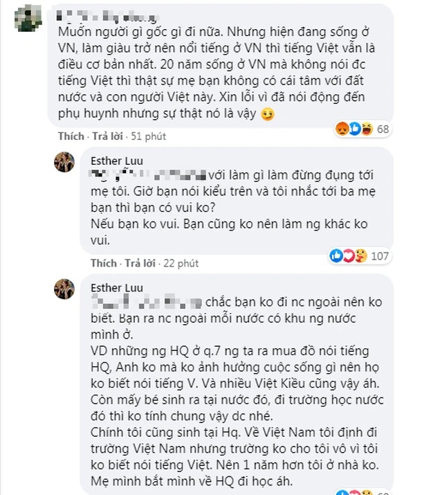 Hari Won đáp trả căng đét khi mẹ ruột bị xúc phạm là không có tâm nên con gái không rành tiếng Việt