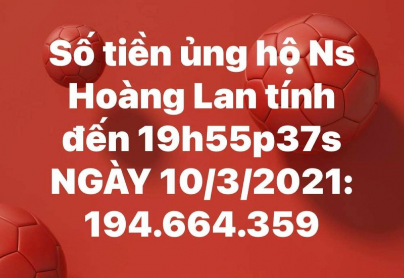 Trịnh Kim Chi kêu gọi gần 200 triệu trong ngày đầu tiên cho Hoàng Lan