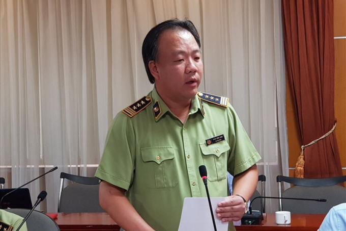 Tổng cục trưởng Tổng cục Quản lý thị trường Trần Hữu Linh. (Ảnh: LĐ).