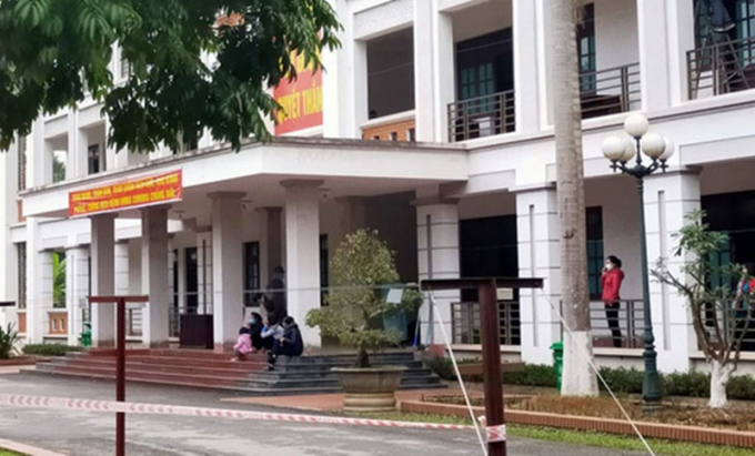 Trường Văn hóa nghệ thuật tỉnh Vĩnh Phúc được chọn là nơi xây dựng bệnh viện dã chiến khoảng 300 giường bệnh. (Ảnh: Đức Hiền/NLĐ).