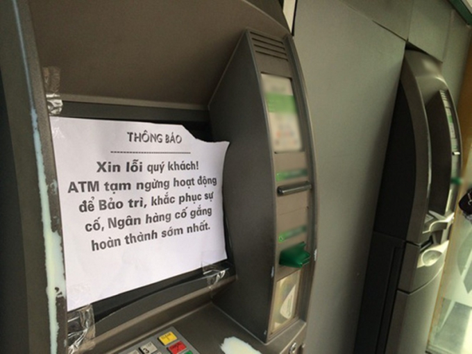 Các cây ATM rất hay gặp lỗi ngừng hoạt động khiến nhiều người bức xúc.