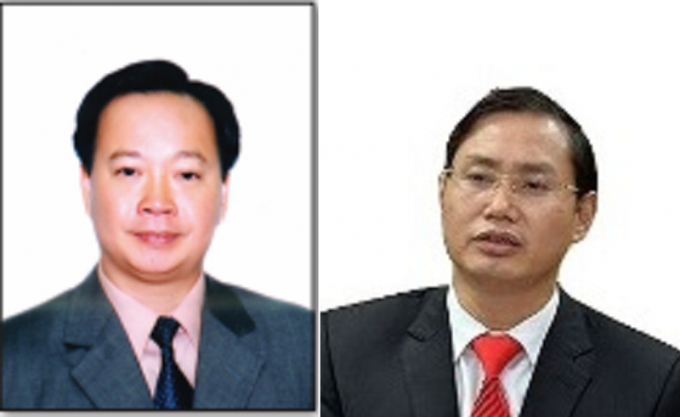 Ông Nguyễn Văn Sửu (trái) và ông Nguyễn Văn Tứ (phải).