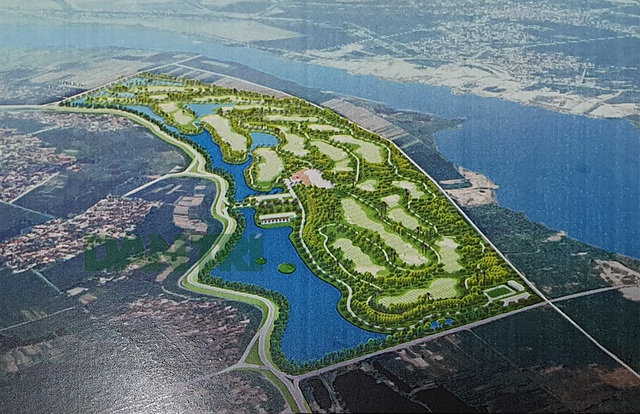 Mô hình Dự án Sân golf quốc tế Thuận Thành (sân golf cạnh sông Đuống - Bắc Ninh).