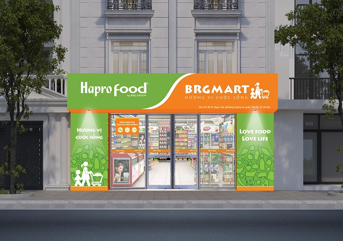 Các cửa hàng bán lẻ Hapro Food trong chuỗi BRG Mart với hình ảnh nhận diện thân thiện dự kiến sẽ là điểm mua sắm quen thuộc của người dân Thủ đô.