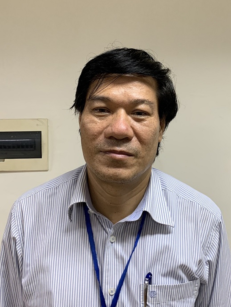 Bị can Nguyễn Nhật Cảm - Giám đốc CDC Hà Nội. (Ảnh: Bộ Công an).