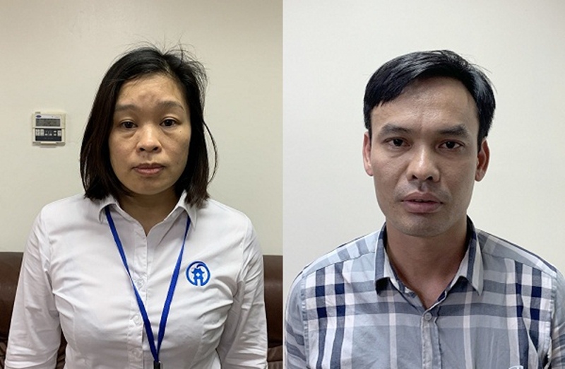 Nguyễn Vũ Hà Thanh và Lê Xuân Tuấn (Trưởng phòng và nhân viên phòng Tài chính kế toán CDC Hà Nội).