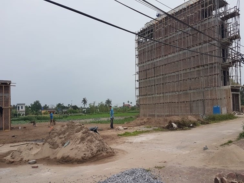 Khu đất trúng thầu của vợ chồng Đường “Nhuệ” tại xã Thái Xuyên, huyện Thái Thụy. (Ảnh: Lao Động).