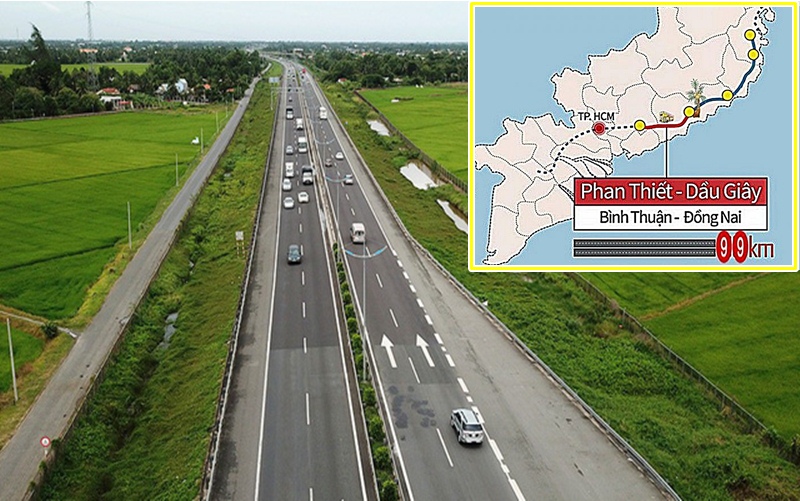 Giá bồi thường đất tại huyện Xuân Lộc (Đồng Nai) cao tốc Phan Thiết - Dầu Giây cao nhất là hơn 4,8 triệu/m2.