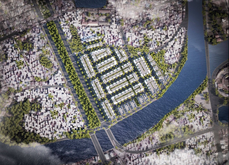 Phối cảnh dự án khu đô thị Hoàng Huy Riverside.