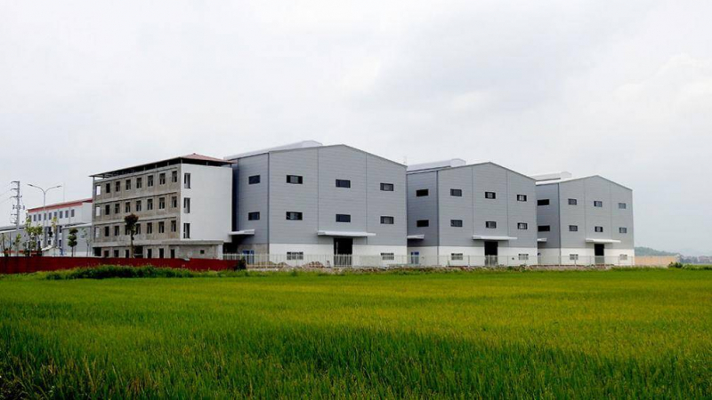 Hình ảnh nhà xưởng được Công ty Trung Quốc xây 