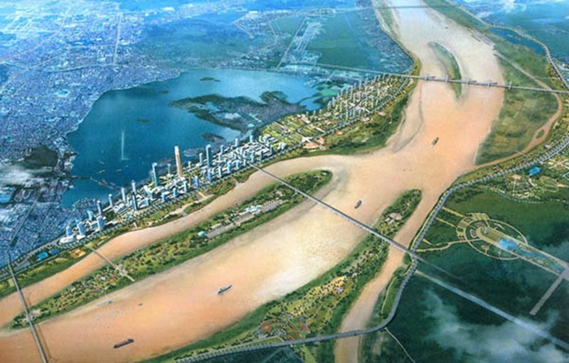 Quy hoạch 2 bên bờ sông Hồng được người dân rất quan tâm.