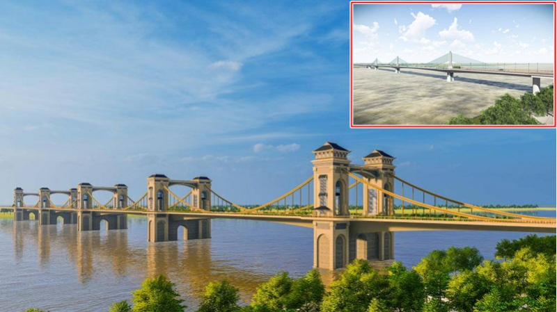 Cầu Trần Hưng Đạo vượt sông Hồng có vốn đầu tư khoảng 9.000 tỷ đồng.