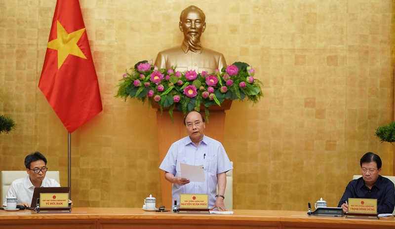 Thủ tướng Nguyễn Xuân Phúc yêu cầu cách ly xã hội TP Đà Nẵng. (Ảnh: VGP/Quang Hiếu).
