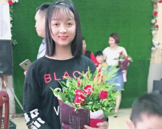 Nữ sinh lớp 12 Bắc Ninh trước khi mất tích.