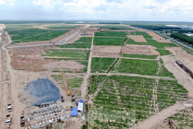 Khu vực tái định cư của Dự án Sân bay Long Thành. (Ảnh: Tiền Phong).