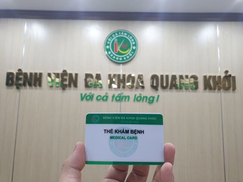 Khi khám bệnh tại Quang Khởi, bệnh nhân sẽ được cấp 1 mã thẻ khách hàng tích hợp nhiều tiện ích.