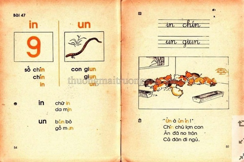 Theo đó, nhiều bình luận của người dùng mạng xã hội cho rằng, bộ sách Tiếng Việt cũ rất dễ học và rõ ràng, hình ảnh minh họa quen thuộc, dễ nhận biết. (Ảnh: Sưu Tầm).