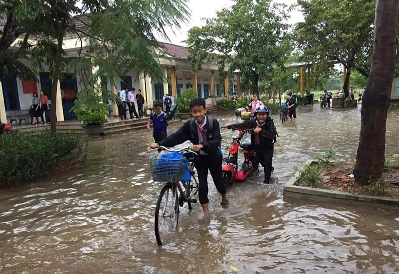 Quảng Nam cho học sinh nghỉ học 2 ngày để ứng phó bão số 9. (Ảnh minh họa).