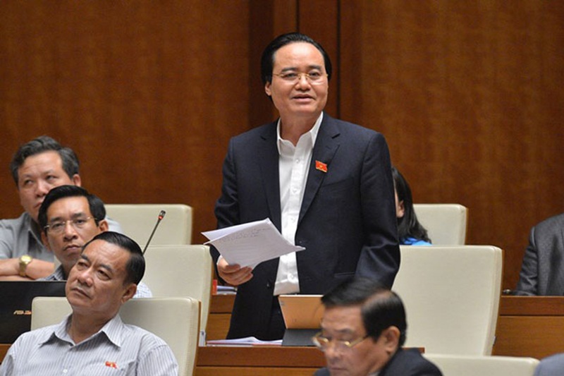 Bộ trưởng Bộ GD&ĐT Phùng Xuân Nhạ. (Ảnh: CATPHCM).
