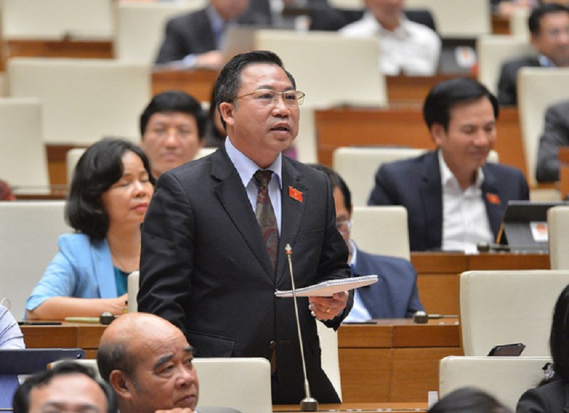 Đại biểu Lưu Bình Nhưỡng (Đoàn Bến Tre) phát biểu tại phiên thảo luận. (Ảnh: Quochoi.vn).