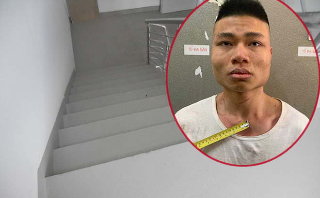 Kẻ hiếp dâm nữ sinh ở cầu thang bộ chung cư Hà Nội.