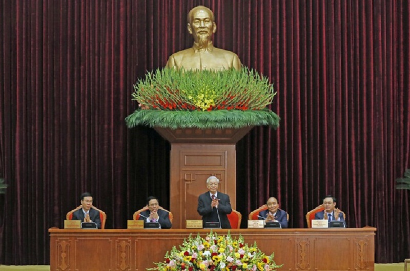 Tổng Bí thư, Chủ tịch nước Nguyễn Phú Trọng phát biểu tại hội nghị. (Ảnh: TTXVN).