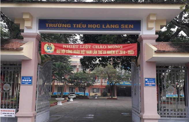 Trường tiểu học Làng Seng nơi xảy ra sự việc.