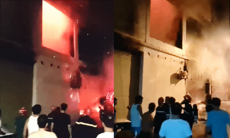 Hình ảnh vụ cháy phòng trà nhạc ở TP Vinh làm 6 người chết.