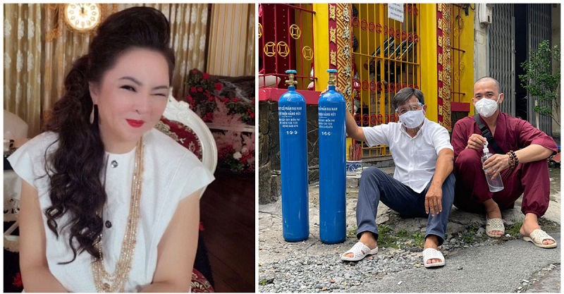 Bà Nguyễn Phương Hằng livestream gọi tên ông Đoàn Ngọc Hải về chuyện từ thiện bình oxy.