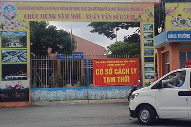 Một điểm cách ly y tế tại TP Biên Hòa - Đồng Nai.