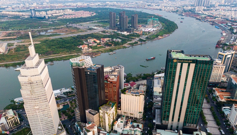 Khu Thủ Thiêm – Trung tâm kinh tế, tài chính mới tại TP Hồ Chí Minh trong tương lai.