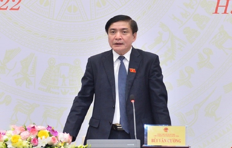 Tổng Thư ký Quốc hội, Chủ nhiệm Văn phòng Quốc hội Bùi Văn Cường. (Ảnh: VTC News).