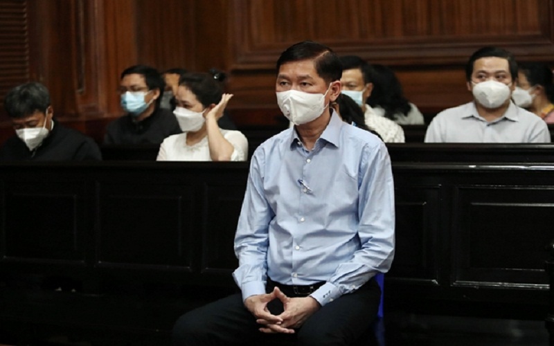 Cựu Phó chủ tịch UBND TP HCM Trần Vĩnh Tuyến tại tòa. (Ảnh: Bảo Vệ Pháp Luật).