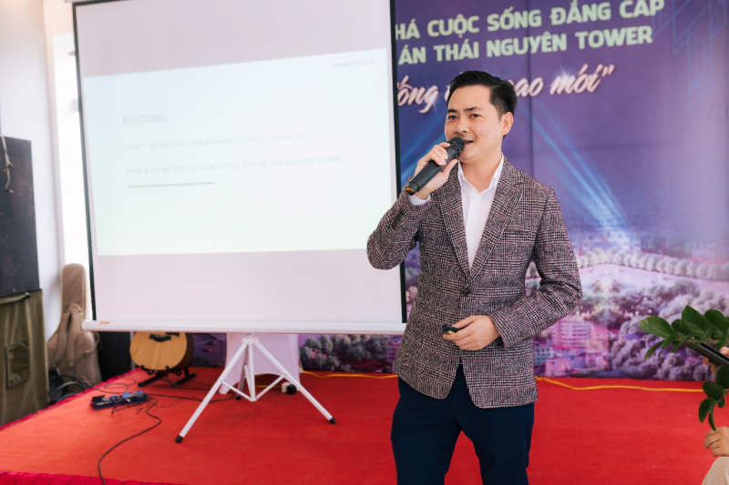 Ông Đỗ Văn Kiên – Tổng Giám Đốc PropertyX Hà Nội chia sẻ cơ hội đầu tư và an cư tại dự án Thái Nguyên Tower