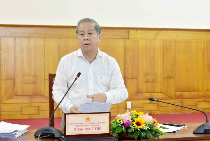 Ông Phan Ngọc Thọ - Chủ tịch UBND tỉnh Thừa Thiên Huế phát biểu.
