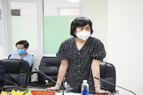 Phó Viện trưởng Viện Vệ sinh dịch tễ Trung ương Lê Thị Quỳnh Mai phát biểu.