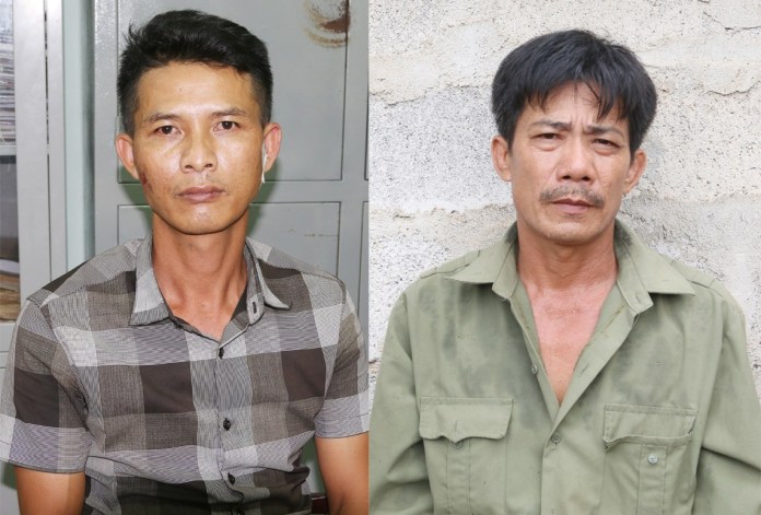 Khởi tố vụ án, khởi tố bị can và Lệnh tạm giam 4 tháng đối với Lê Minh Đức và Nguyễn Đăng Thảo. Ảnh: CAQB.