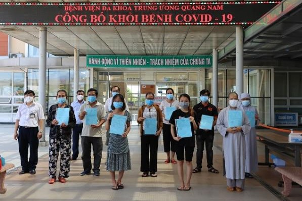 19 bệnh nhân Covid-19 ở Quảng Nam được khỏi bệnh.
