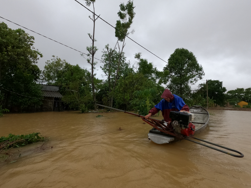 Nhiều nơi trên địa bàn tỉnh Thừa Thiên Huế bị ngập úng.