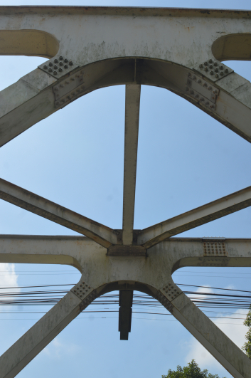 Mỗi ngày trôi qua, cây cầu sắt Bạch Hổ có hàng chục chuyến tàu Bắc - Nam qua cồn Dã Viên. Ảnh: Tuấn Hiệp.