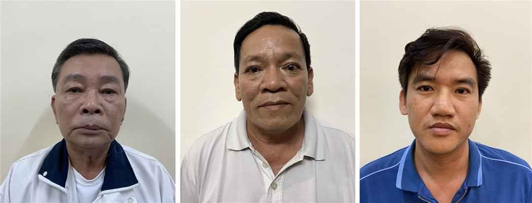 Ba lãnh đạo Công ty Thiên Phú bị bắt. Ảnh: Bộ Công an